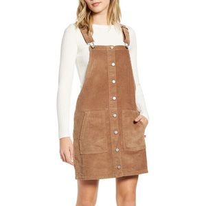 Bershka Corduroy Skirt Overalls